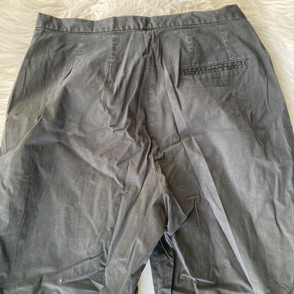 Merona Pants Size 12 Chino Trouser Black Slacks Womens Work Casual Career Basic - Picture 10 of 10